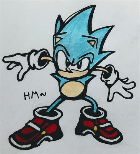 Classic Sonic with SOAP shoes by Hatenaman999 on DeviantArt