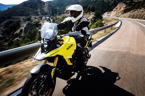 Suzuki V Strom De Adventure Bike Breaks Cover Driving