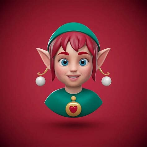 premium photo  picture   elf   red background