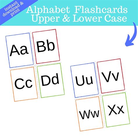 Alphabet Letters Flashcards - Upper and Lowercase – My Three Readers