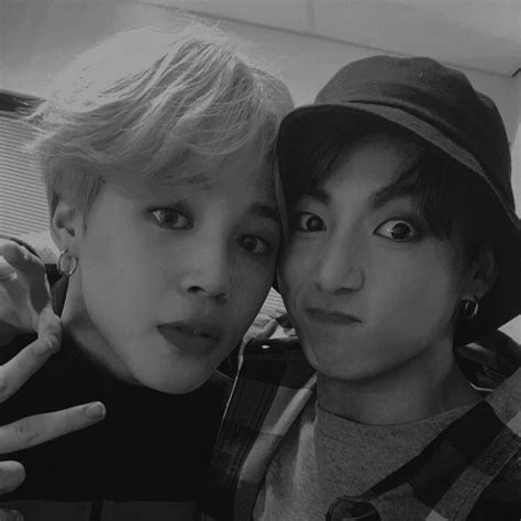 Jikook Black N White Foto Bts Time Travel Soulmate Bangtan Kpop