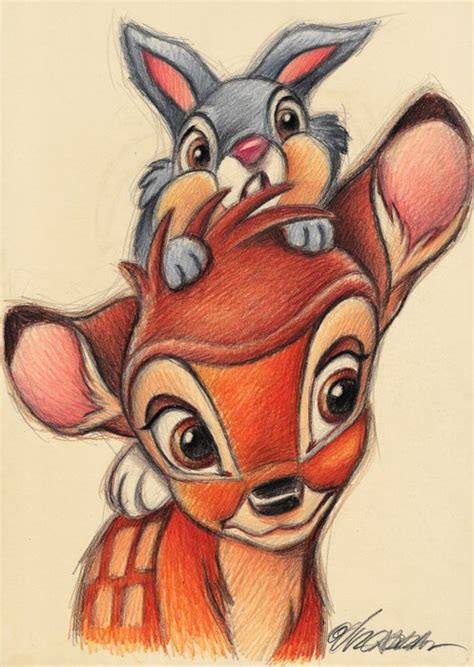 Bambi Thumper Original Drawing Joan Vizcarra Signed Catawiki