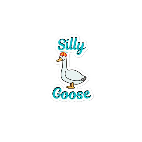 Silly Goose Sticker - Etsy