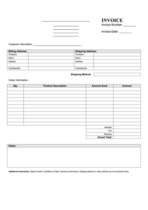 Blank Invoice Template Pdf Edit Fill Sign Online Handypdf Fill In And Print Invoices Invoice