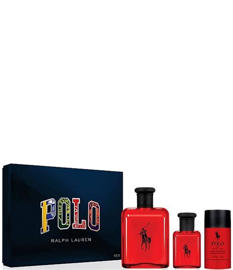 Ralph Lauren Polo Red Eau de Toilette 3-Piece Gift Set | Dillard's