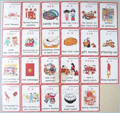 Santsun Spring Festival Flashcards And Spring Festival Chinese New