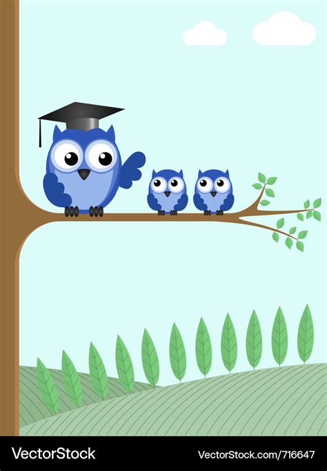 Owl Teacher Royalty Free Vector Image Vectorstock