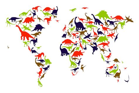 Dinosaur Map Printable