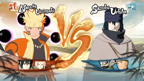 Naruto Sage Six Paths Mode Vs Sasuke