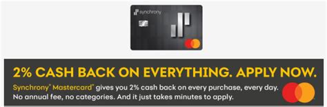 Synchrony Mastercard, New 2% Cashback Card with $150 Bonus (Targeted ...