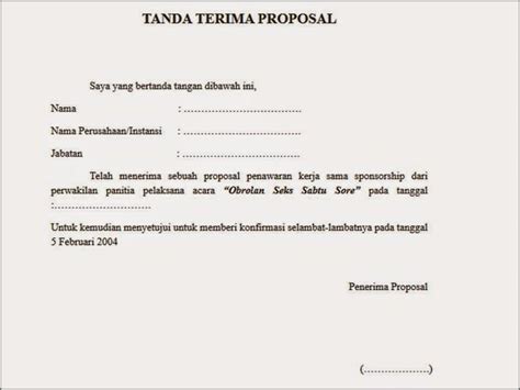 Contoh Surat Permohonan Bantuan Beserta Tanda Terima Surat Permohonan