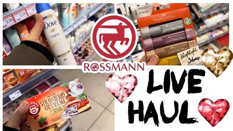 Rossmann Live Haul Februar Alinaberry Youtube