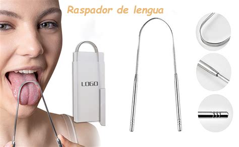 2 Unidades Limpiador De Lengua Raspador De Lengua Acero Inoxidable