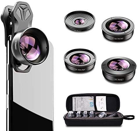 Apexel Kit D Objectifs Hd Pour T L Phone Incluant Super Grand Angle