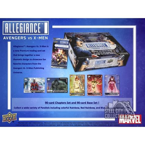 Upper Deck Marvel S Allegiance Avengers Vs X Men Hobby Box