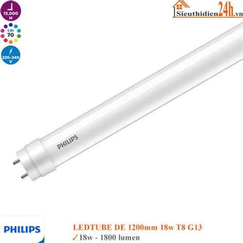 Bóng đèn tuýp Led 1m2 Philips Ledtube DE 18w Giá 75 100