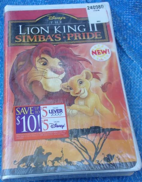 Walt Disney Home Video Vhs Lion King Lion King Ii Simbas Pride