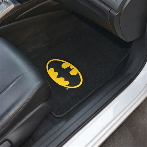 Officially Licensed Batman Full Set Seat Cover Floor Mat W. Car Accessory