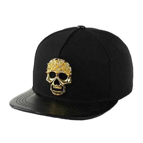 Gorra De B Isbol Con Remaches De Calavera Para Hombre Y Mujer Gorro De