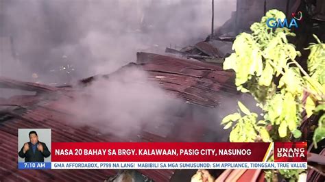 Nasa 20 Bahay Sa Brgy Kalawaan Pasig City Nasunog UB YouTube