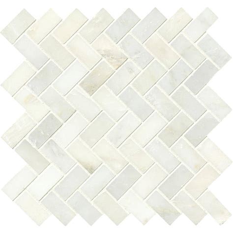 Reviews For Msi Greecian White Herringbone In X In Polished