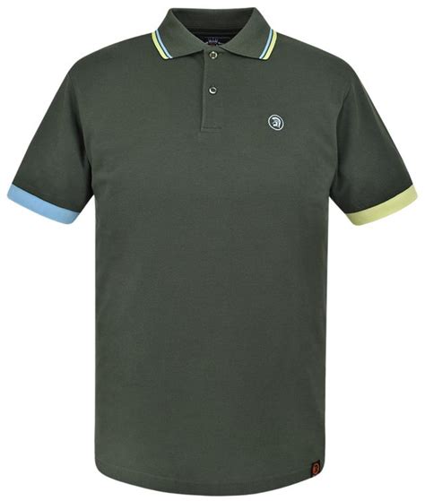 Trojan Records Army Contrast Rib Polo Shirt Modfellas Clothing