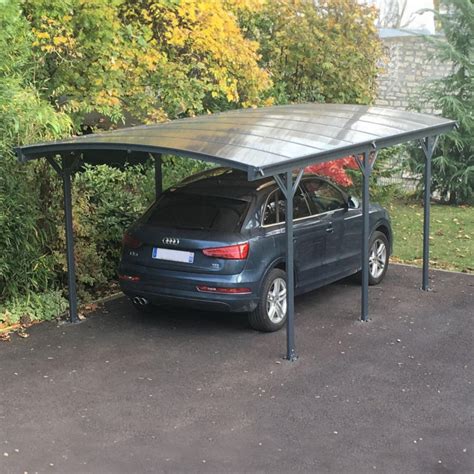 Carport Aus Aluminium Anthrazit X M Polycarbonat Mm X Metal