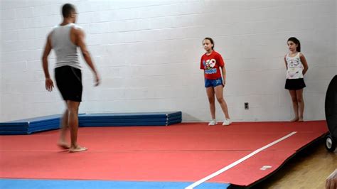 The Best Round Off Back Handspring Ever Youtube