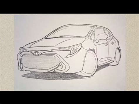 How to Draw a Toyota Car Easy Kolay Toyota Araba Nasıl Çizilir YouTube