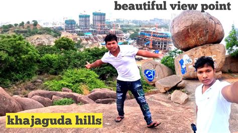 Khajaguda Hills View Hyderabad Beautiful Tourists Place Khajaguda Cave