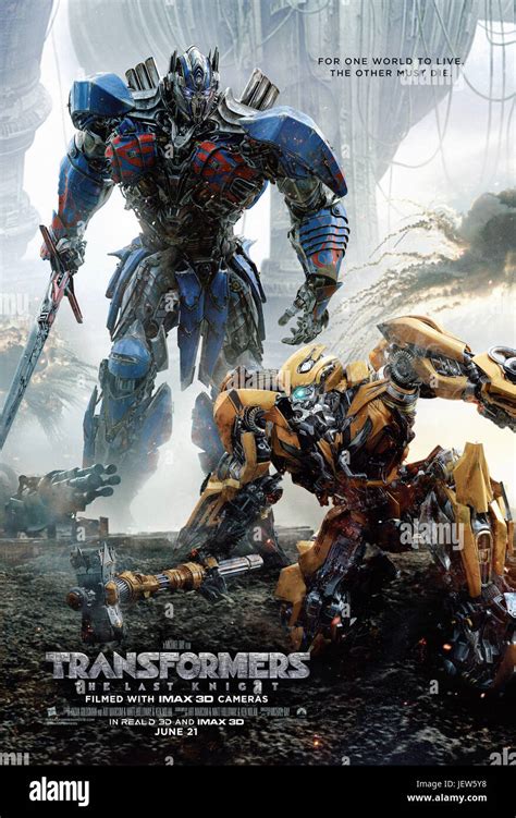 TRANSFORMERS el último caballero nosotros póster desde la izquierda