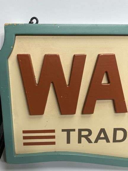 Wampum Trading Post Double Sided Sign Dixons Auction At Crumpton