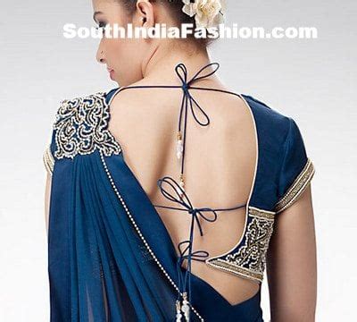 Backless Saree Blouse Designs – South India Fashion