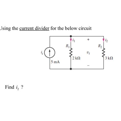 Solved Using the current divider for the below circuitFind | Chegg.com