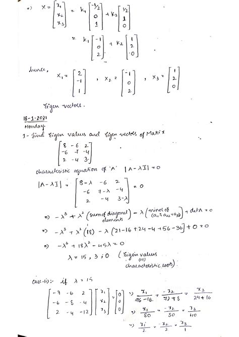 Solution Unit Eigen Values And Vectors Studypool