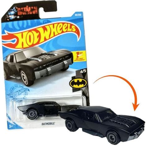 Carrinho Hot Wheels Batmobile Batman GTB53 M7C5 Colecionável Mattel Carrinho de Brinquedo