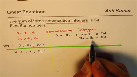 Three Consecutive Integers Have A Sum Of 57 WendykruwHarvey