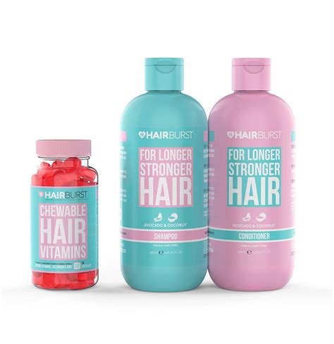 Amazon Hairburst Shampoo Conditioner Chewable Vitamin Bundle