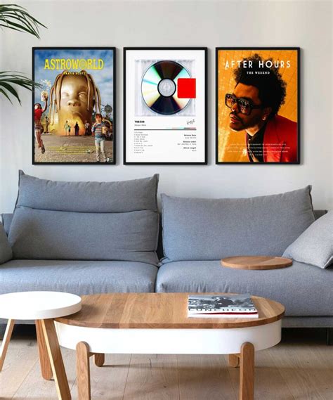 Album Cover Poster Set Duwart Music Album Covers Gallery Wall