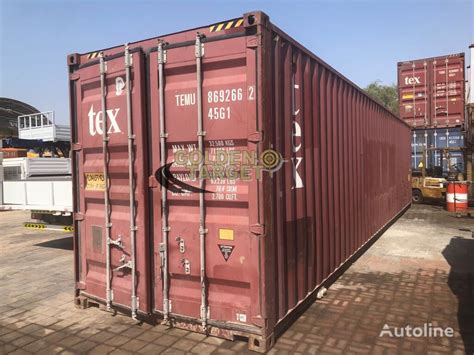 Kontener 40 stopowy 40 Feet High Cube Container na sprzedaż Emiraty