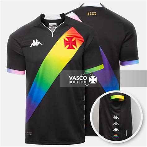 Camisa Vasco LGBTQIAPN 2023 Kappa Masculina