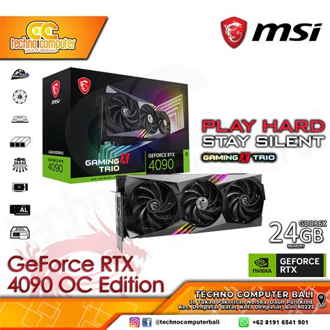 Msi Nvidia Geforce Rtx 4090 Gaming X Trio 24gb Gddr6x