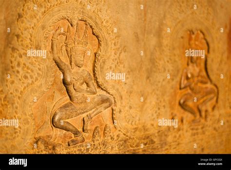 Angkor Wat Carvings Stock Photo - Alamy