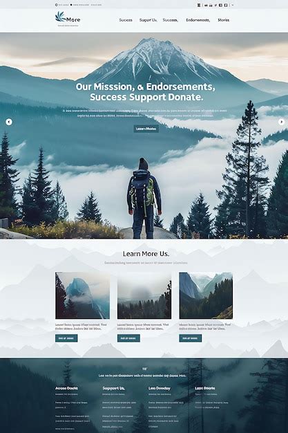 Minimalist Layout Web With Flat Design Effect Simplistic Web Inspired ...