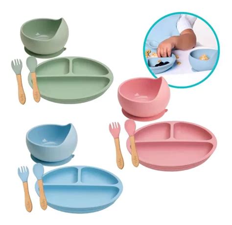 Kit Alimenta O De Silicone Bebe Introdu O Alimentar Buba Frete Gr Tis