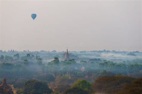 Myanmar. Bagan. Landscape Pagodas Stock Image - Image of historical ...