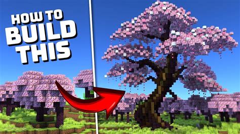 How To Build Cherry Blossom Trees Minecraft 1 20 Tutorial Cherry