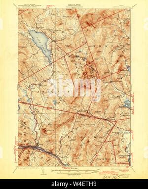 Dixfield Maine Map 1929 1 62500 United States Of America By