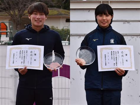 田口涼太郎（近畿大2年）と坂本陽菜（関西大2年）が優勝、田口は単複2冠 2020関西学生新進戦 テニスマガジンonline