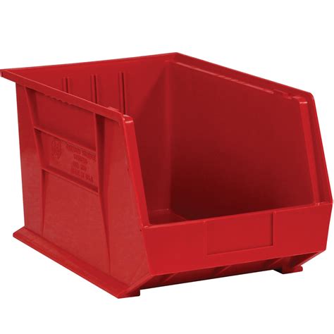 10 3 4 X 8 1 4 X 7 Red Plastic Bin Boxes